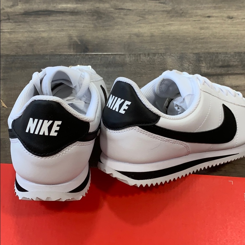 NIKE CORTEZ BASIC SL (GS) white/black - Picture 14 of 16